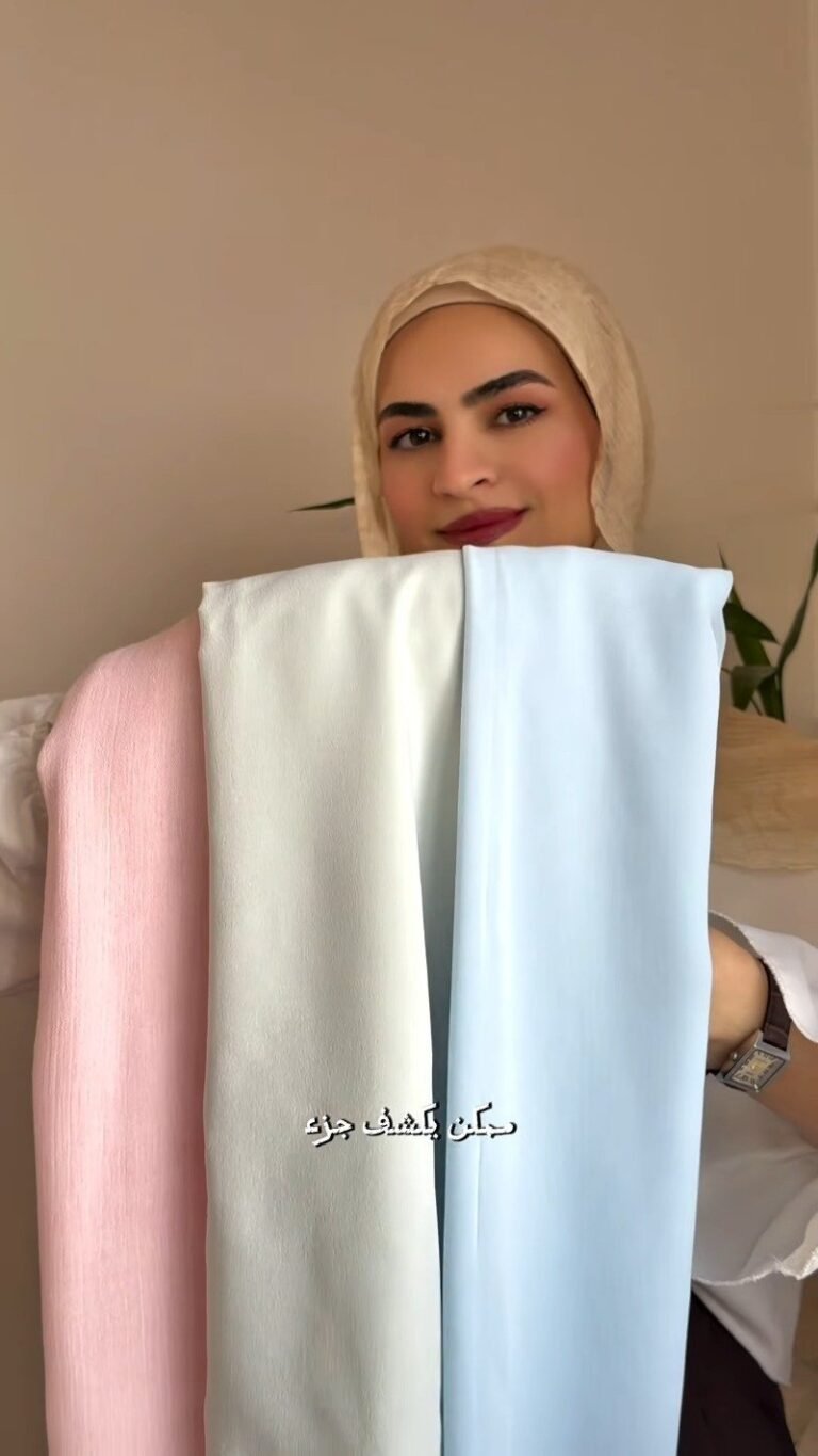 Elegant Minimalist Chiffon Hijab Collection – Available in Soft Pink, Pristine White & Pastel Blue